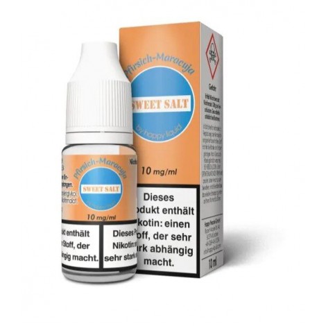Sweet Salt Pfirsich-Maracuja Niotinsalz Liquid Happy Liquid 10ml