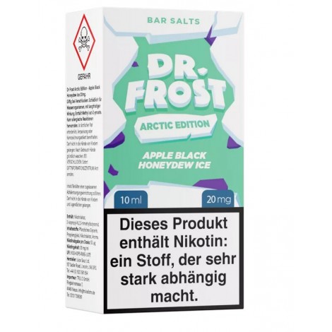 Apple Black Honeydew Ice Nikotinsalz Liquid 10ml Dr. Frost Arctic Edition