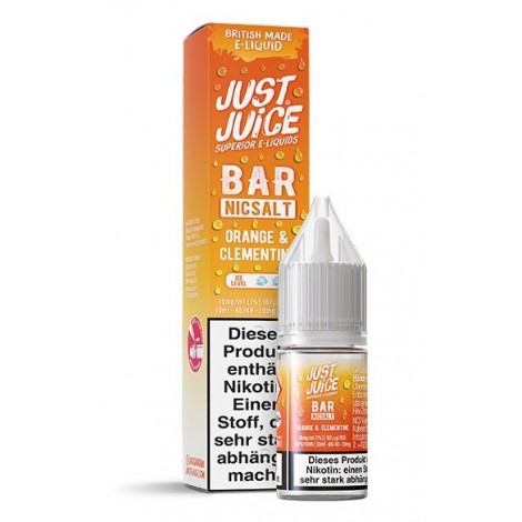 Orange & Clementine Nikotinsalz Liquid 10ml Just Juice Bar