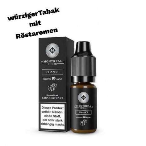 Chance Nikotinsalz Liquid 10ml Montreal Original