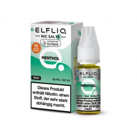 Menthol Nikotinsalz Liquid 10 ml Elfliq