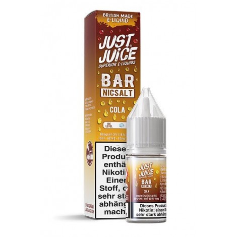 Cola Nikotinsalz Liquid 10ml Just Juice Bar