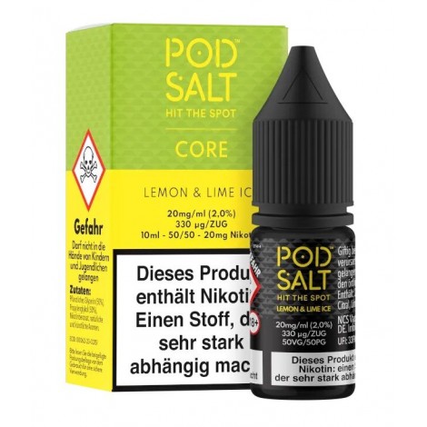 Lemon & Lime Ice Nikotinsalz Liquid 10ml Pod Salt Core