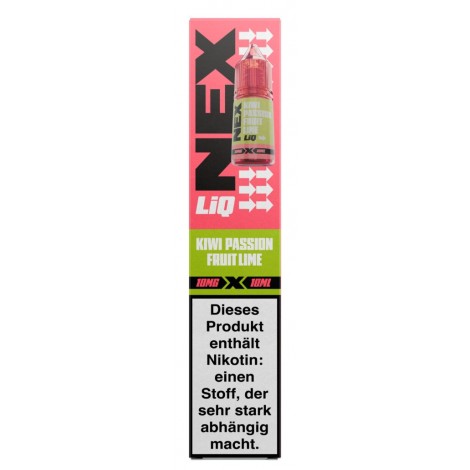 Kiwi Passionfruit Lime Nikotinsalz Liquid 10 ml Nexliq by Pod Salt