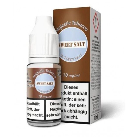Sweet Salt Majestic Tobacco Niotinsalz Liquid Happy Liquid 10ml
