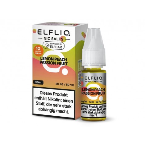 Lemon Peach Passion Fruit Nikotinsalz Liquid 10 ml Elfliq