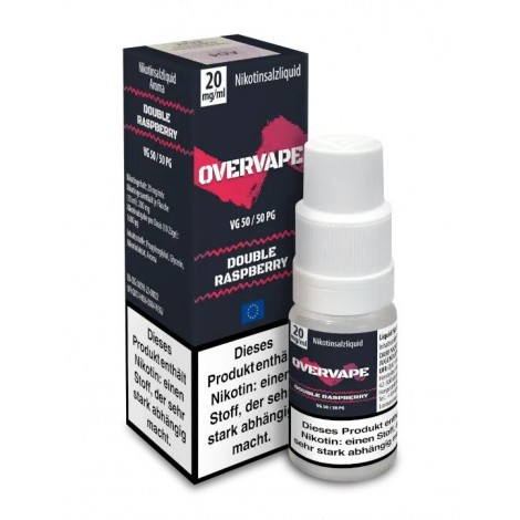 Double Raspberry Nikotinsalz Liquid 10 ml Overvape