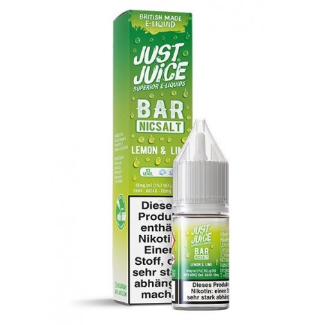 Lemon & Lime Nikotinsalz Liquid 10ml Just Juice Bar
