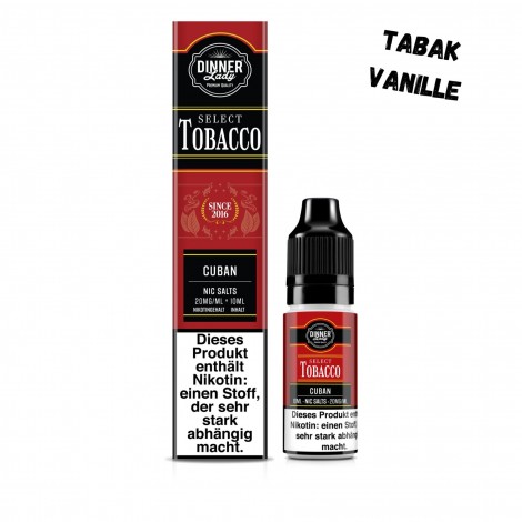 Cuban Nikotinsalz Liquid 10ml Dinner Lady Select Tobacco