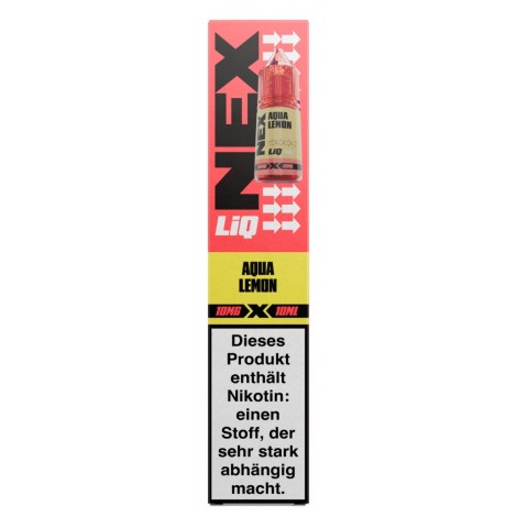 Aqua Lemon Nikotinsalz Liquid 10 ml Nexliq by Pod Salt