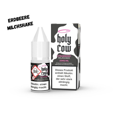 Strawberry Milkshake Nikotinsalz Liquid 10ml Holy Cow
