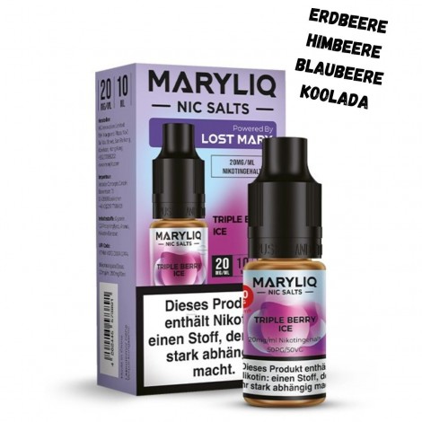 Triple Berry Ice Nikotinsalz Liquid 10ml Maryliq