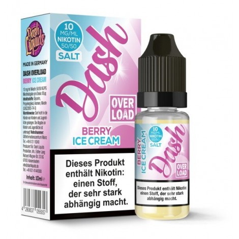 Berry Ice Cream Nikotinsalz Liquid 10ml Dash Overload