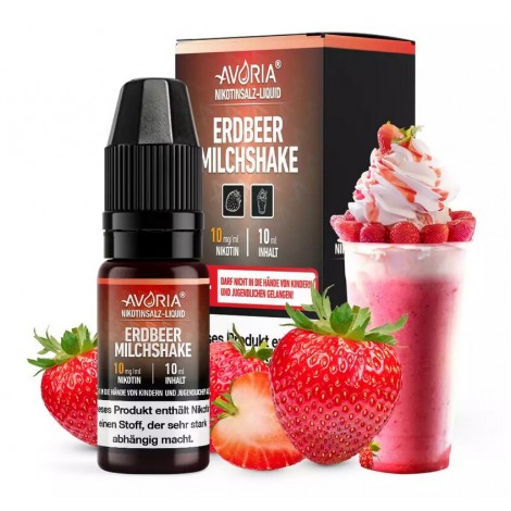 Erdbeer Milchshake Nikotinsalz Liquid 10ml Avoria