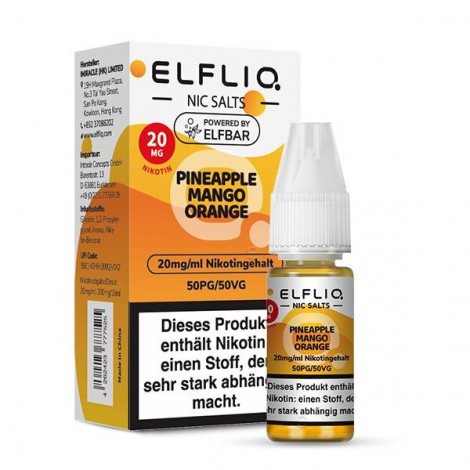 Pineapple Mango Orange Nikotinsalz Liquid 10ml Elfliq