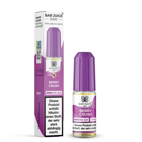 Berry Crush Nikotinsalz Liquid 10ml Bar Juice 5000