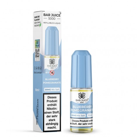 Blueberry Pomegranate Nikotinsalz Liquid 10ml Bar Juice 5000