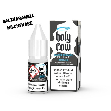 Salted Caramel Milkshake Nikotinsalz Liquid 10ml Holy Cow