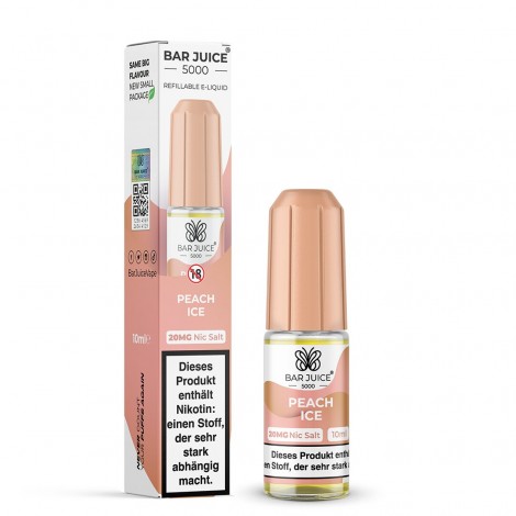 Peach Ice Nikotinsalz Liquid 10ml Bar Juice 5000