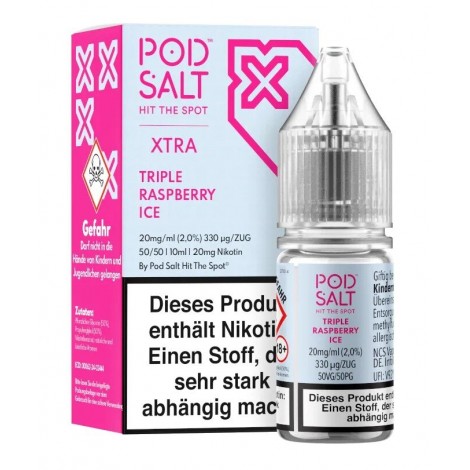 Triple Raspberry Ice Nikotinsalz Liquid 10ml Pod Salt XTRA