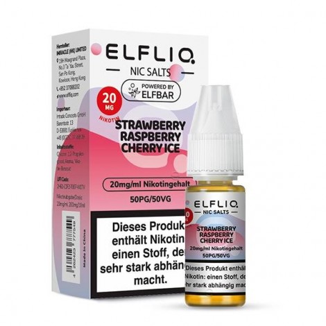 Strawberry Raspberry Cherry Nikotinsalz Liquid 10ml Elfliq
