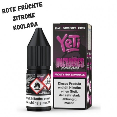 Frosty Pink Lemonade Nikotinsalz Liquid 10ml Yeti Overdosed
