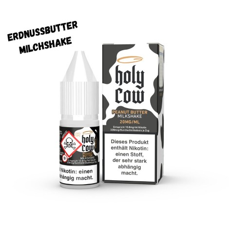 Peanut Butter Milkshake Nikotinsalz Liquid 10ml Holy Cow