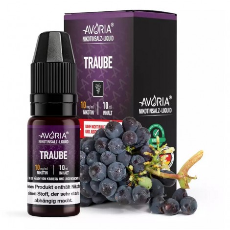 Traube Nikotinsalz Liquid 10ml Avoria