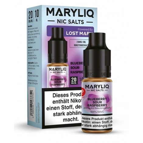 Blueberry Sour Raspberry Nikotinsalz Liquid 10ml Maryliq