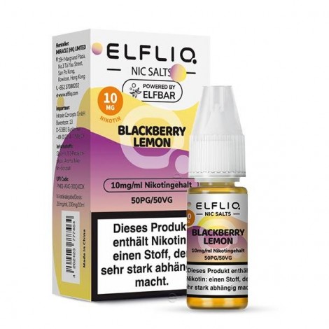 Blackberry Lemon Nikotinsalz Liquid 10ml Elfliq