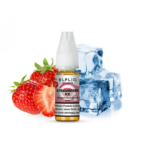 Strawberry Ice Nikotinsalz Liquid 10ml Elfliq