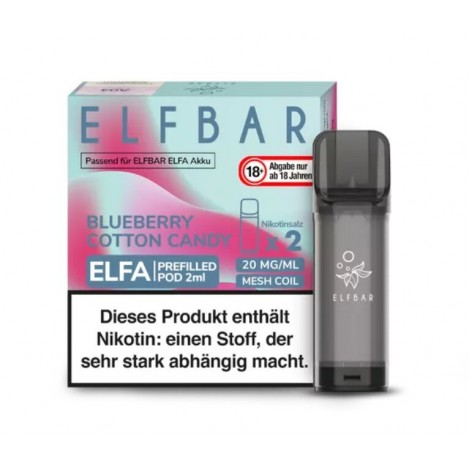 Blueberry Cotton Candy Elfa Pod 2 Stück