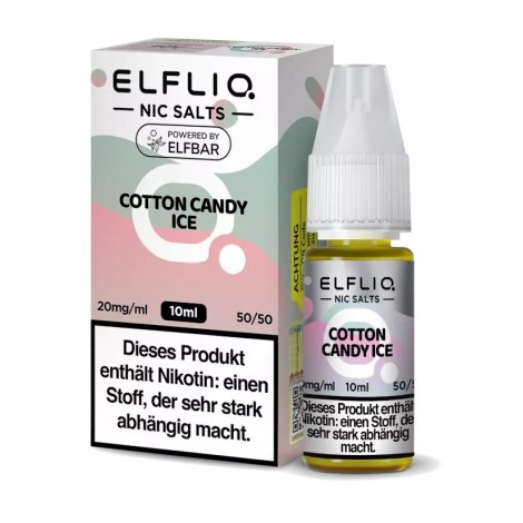 Cotton Candy Ice Nikotinsalz Liquid 10ml Elfliq