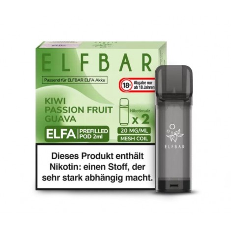 Kiwi Passion Fruit Guava Elfa Pod 2 Stück