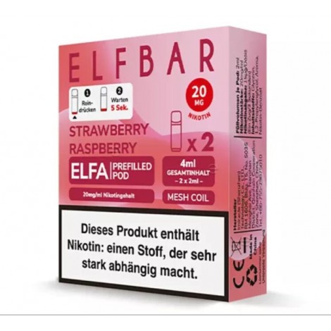 Strawberry Raspberry Elfa Pod 2 Stück