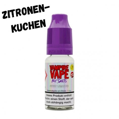 Sweet Lemon Pie Nikotinsalz Liquid 10ml Vampire Vape
