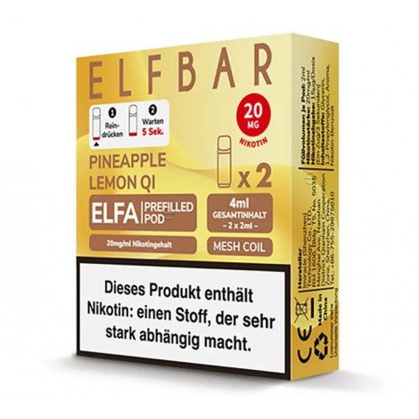 Pineapple Lemon Qi Elfa Pod 2 Stück