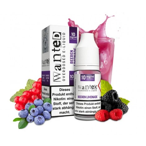 Beeren Limonade Nikotin Salz Liquid Wanted Overdosed