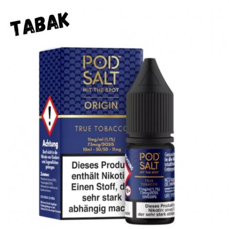 True Tobacco Nikotinsalz Liquid 10ml Pod Salt Origin