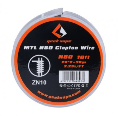 GeekVape MTL N80 Clapton Wickeldrath 3m