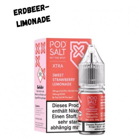Sweet Strawberry Lemonade Nikotinsalz Liquid 10ml Pod Salt XTRA