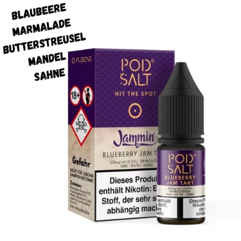 Blueberry Jam Nikotinsalz Liquid 10ml Pod Salt Fusion