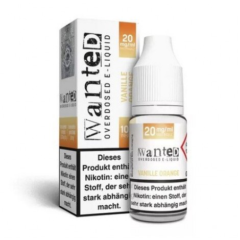 Vanille Orange Nikotin Salz Liquid Wanted Overdosed