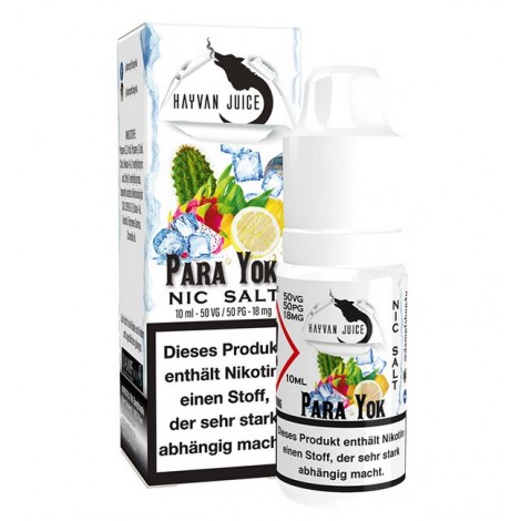 Para Yok 18mg Nikotin Salz Liquid Hayvan Juice