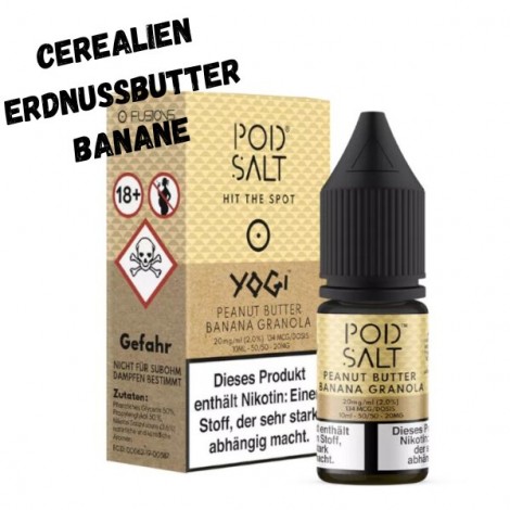 Peanut Butter Banana Granola Nikotinsalz Liquid 10ml Pod Salt Fusion