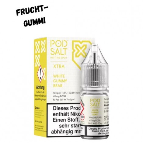 White Gummy Bear Nikotinsalz Liquid 10ml Pod Salt XTRA