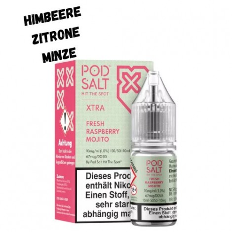 Fresh Raspberry Mojito Nikotinsalz Liquid 10ml Pod Salt XTRA