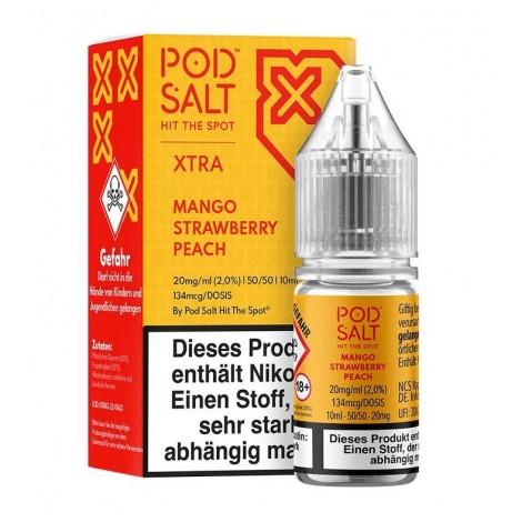 Mango Strawberry Peach Nikotinsalz Liquid 10ml Pod Salt XTRA