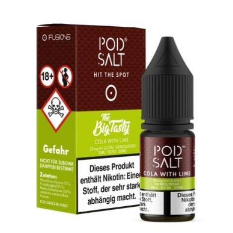 Cola With Lime Nikotinsalz Liquid Pod Salt Fusion