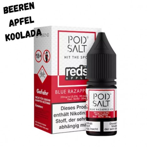 Blue Razapple Ice Nikotinsalz Liquid 10ml Pod Salt Fusion